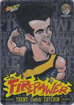 2014 Select AFL Champions - Firepower Caricatures #FC43 Trent Cotchin Front